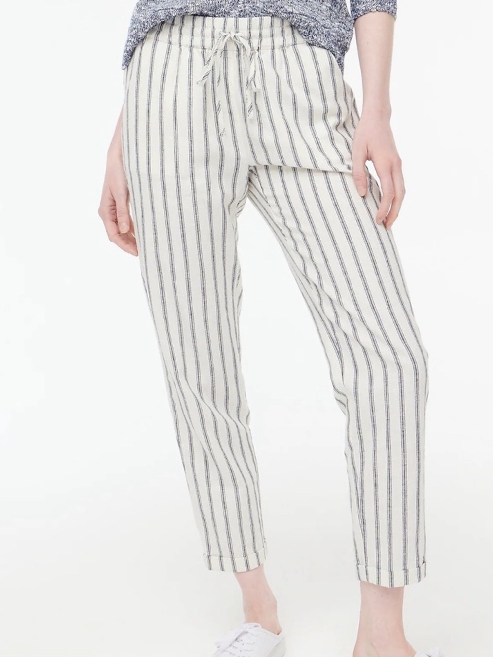 J. Crew Linen-Cotton Blend Drawstring Pant